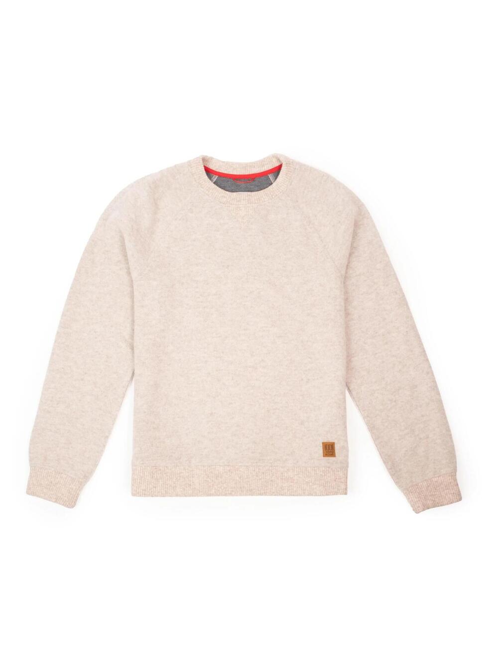 Topo Designs Global Wool Sweater Men's Medium Oatmeal